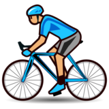 Person Biking: Medium Skin Tone on emojidex 1.0.24