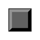 Black Medium-Small Square on emojidex 1.0.24