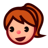 Girl: Medium-Light Skin Tone on emojidex 1.0.24