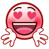 Smiling Face with Open Hands on emojidex 1.0.24