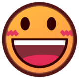 Grinning Face with Big Eyes on emojidex 1.0.24