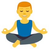 Man in Lotus Position on JoyPixels 3.1