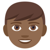 Boy: Medium-Dark Skin Tone on JoyPixels 4.0