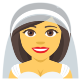 Person with Veil on JoyPixels 4.0