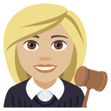 Woman Judge: Medium-Light Skin Tone on JoyPixels 4.0
