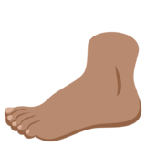 Foot: Medium Skin Tone on JoyPixels 4.0