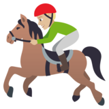 Horse Racing: Medium-Light Skin Tone on JoyPixels 4.0
