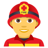 Man Firefighter on JoyPixels 4.0
