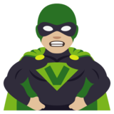 Man Supervillain: Medium-Light Skin Tone on JoyPixels 4.0