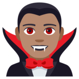 Man Vampire: Medium Skin Tone on JoyPixels 4.0