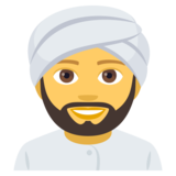 Man Wearing Turban on JoyPixels 4.0