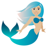 Merperson: Medium-Light Skin Tone on JoyPixels 4.0