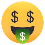 Money-Mouth Face on JoyPixels 4.0