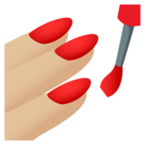 Nail Polish: Medium-Light Skin Tone on JoyPixels 4.0