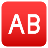 AB Button (Blood Type) on JoyPixels 4.0