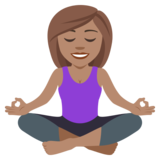 Person in Lotus Position: Medium Skin Tone on JoyPixels 4.0