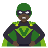 Woman Supervillain: Dark Skin Tone on JoyPixels 4.0