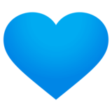 Blue Heart on JoyPixels 4.5