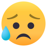 Sad but Relieved Face on JoyPixels 4.5