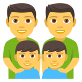 Family: Man, Man, Boy, Boy on JoyPixels 4.5