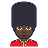Man Guard: Dark Skin Tone on JoyPixels 4.5
