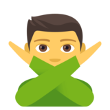 Man Gesturing No on JoyPixels 4.5