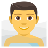 Man in Steamy Room on JoyPixels 4.5