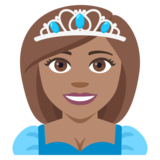 Princess: Medium Skin Tone on JoyPixels 4.5
