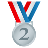 2nd Place Medal on JoyPixels 4.5