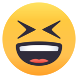 Grinning Squinting Face on JoyPixels 4.5