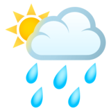 Sun Behind Rain Cloud on JoyPixels 4.5