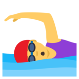 Woman Swimming on JoyPixels 4.5