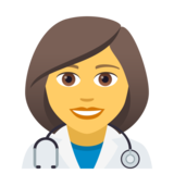 Woman Health Worker on JoyPixels 5.0