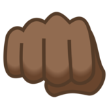 Oncoming Fist: Medium-Dark Skin Tone on JoyPixels 5.0