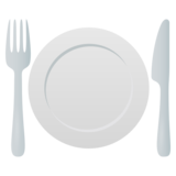 Fork and Knife with Plate on JoyPixels 5.0