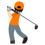 Person Golfing: Light Skin Tone on JoyPixels 5.0