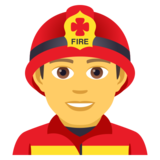 Man Firefighter on JoyPixels 5.0