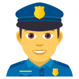 Man Police Officer on JoyPixels 5.0