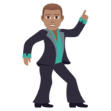 Man Dancing: Medium Skin Tone on JoyPixels 5.0