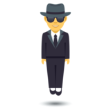 Person in Suit Levitating on JoyPixels 5.0