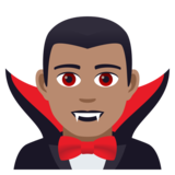 Man Vampire: Medium Skin Tone on JoyPixels 5.0
