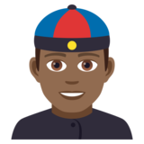 Person with Skullcap: Medium-Dark Skin Tone on JoyPixels 5.0