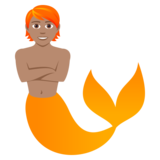 Merperson: Medium Skin Tone on JoyPixels 5.0