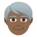 Older Person: Medium-Dark Skin Tone on JoyPixels 5.0