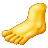 Foot on Emojipedia Sample Images 11.0