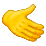 Rightwards Hand on Emojipedia Sample Images 14.0