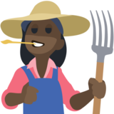 Woman Farmer: Dark Skin Tone on Facebook 2.1
