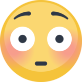 😳 Visage Qui Rougit Emoji on Facebook 2.1