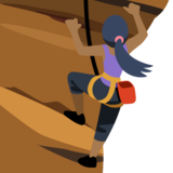 Person Climbing: Medium-Dark Skin Tone on Facebook 2.1