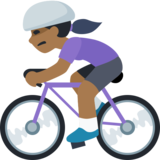 Woman Biking: Medium-Dark Skin Tone on Facebook 2.1
